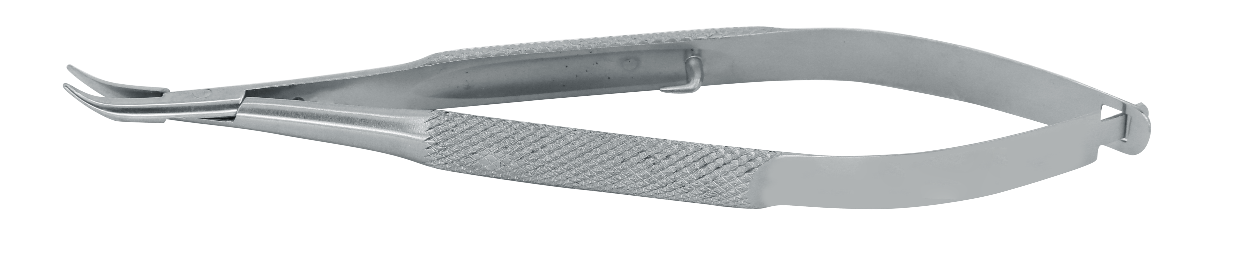 Troutman needle holder (12.5 cm, curved, extra fine, with lock, USP 80